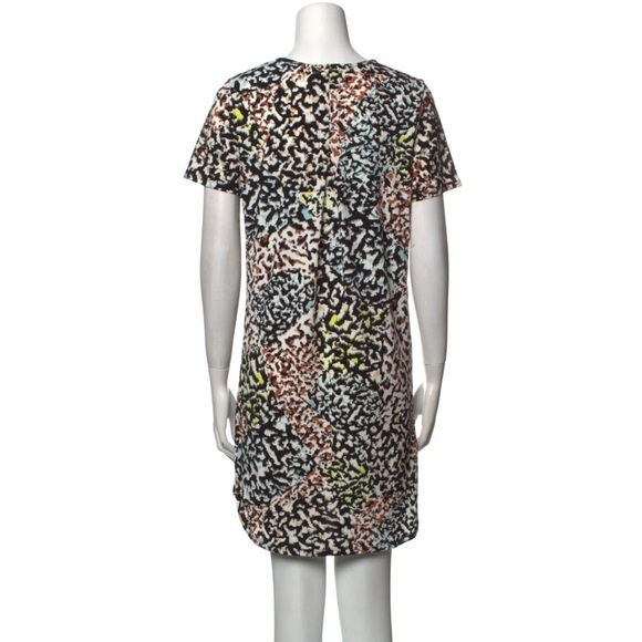Christian Siriano Printed Mini Shift Dress in Multi Size Small - Picture 3 of 8